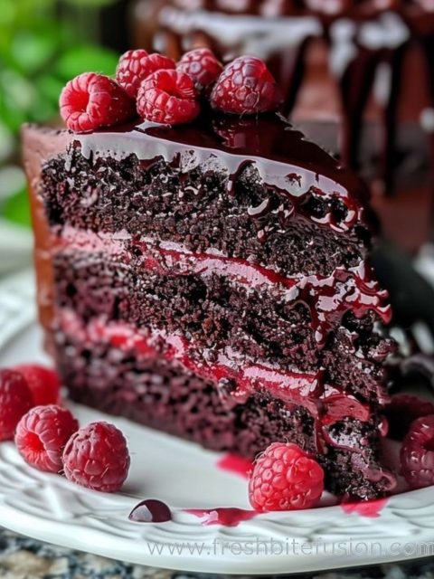 16 servings of Chocolate Raspberry Torte Cake