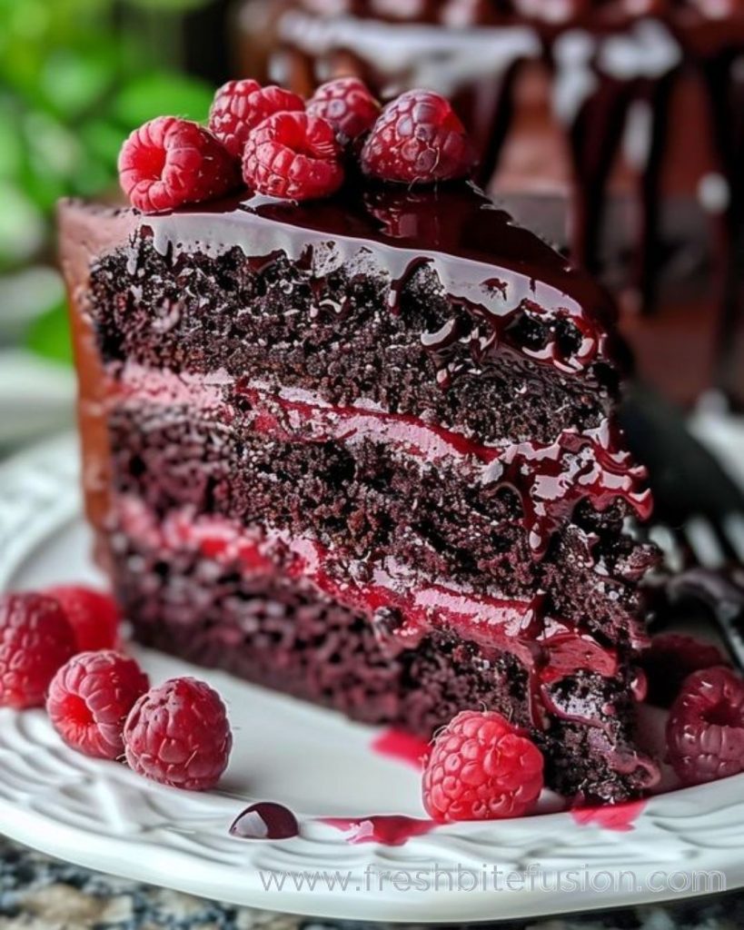 16 servings of Chocolate Raspberry Torte Cake