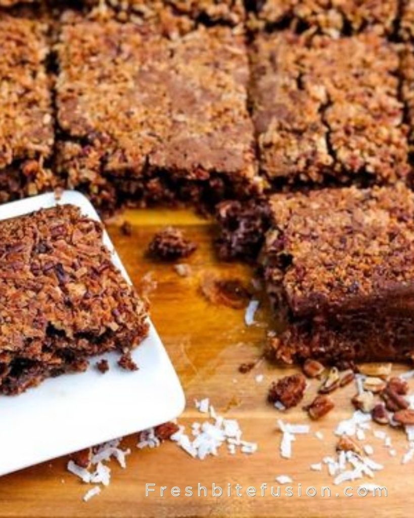 Ingredients and Equipment for Upside Down German Chocolate Cake